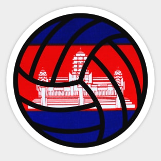 Cambodian Volleyball Sticker